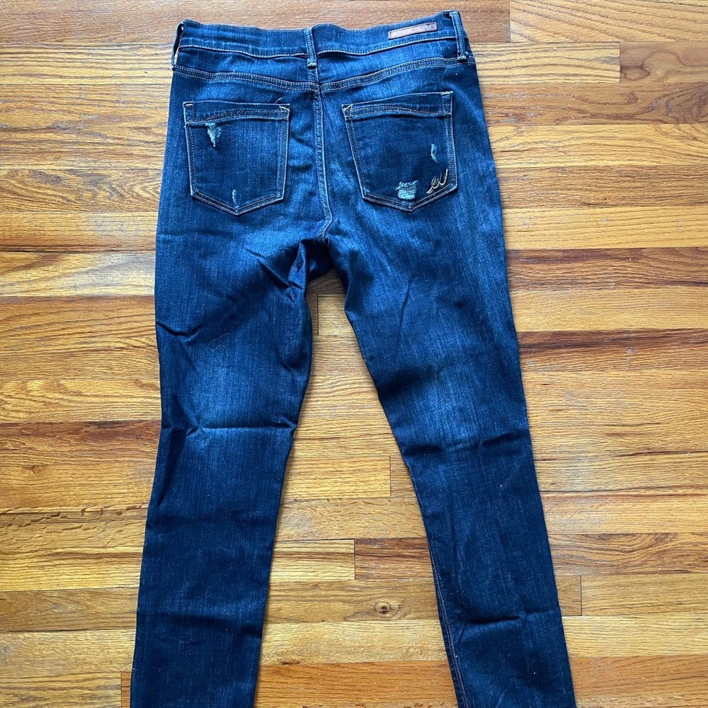 Express size super skinny mid rise jeans